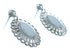 Sterling Silver Concho Post Dangle Earrings RX111018